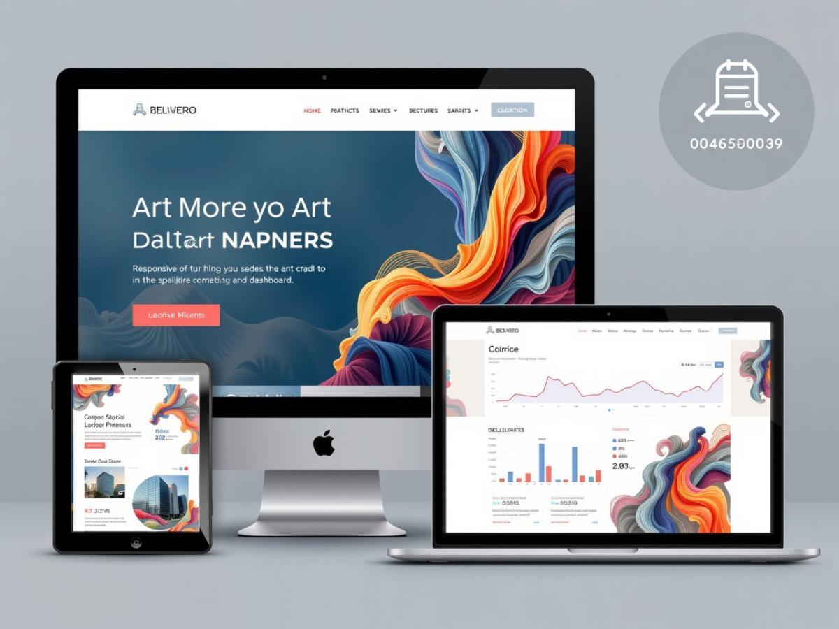 現代化企業官網示例