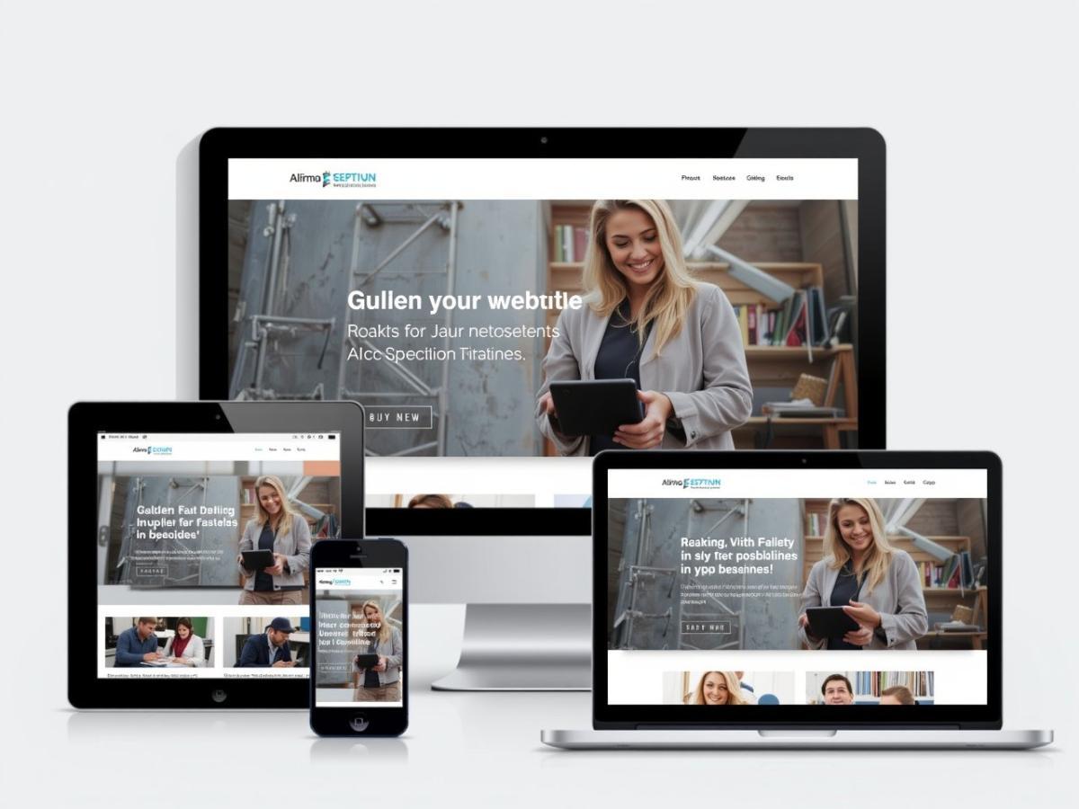 響應(yīng)式網(wǎng)站在手機(jī)、平板、電腦等設(shè)備上的自適應(yīng)效果展示,頁面布局清晰,導(dǎo)航流暢,凸顯跨終端一致性。