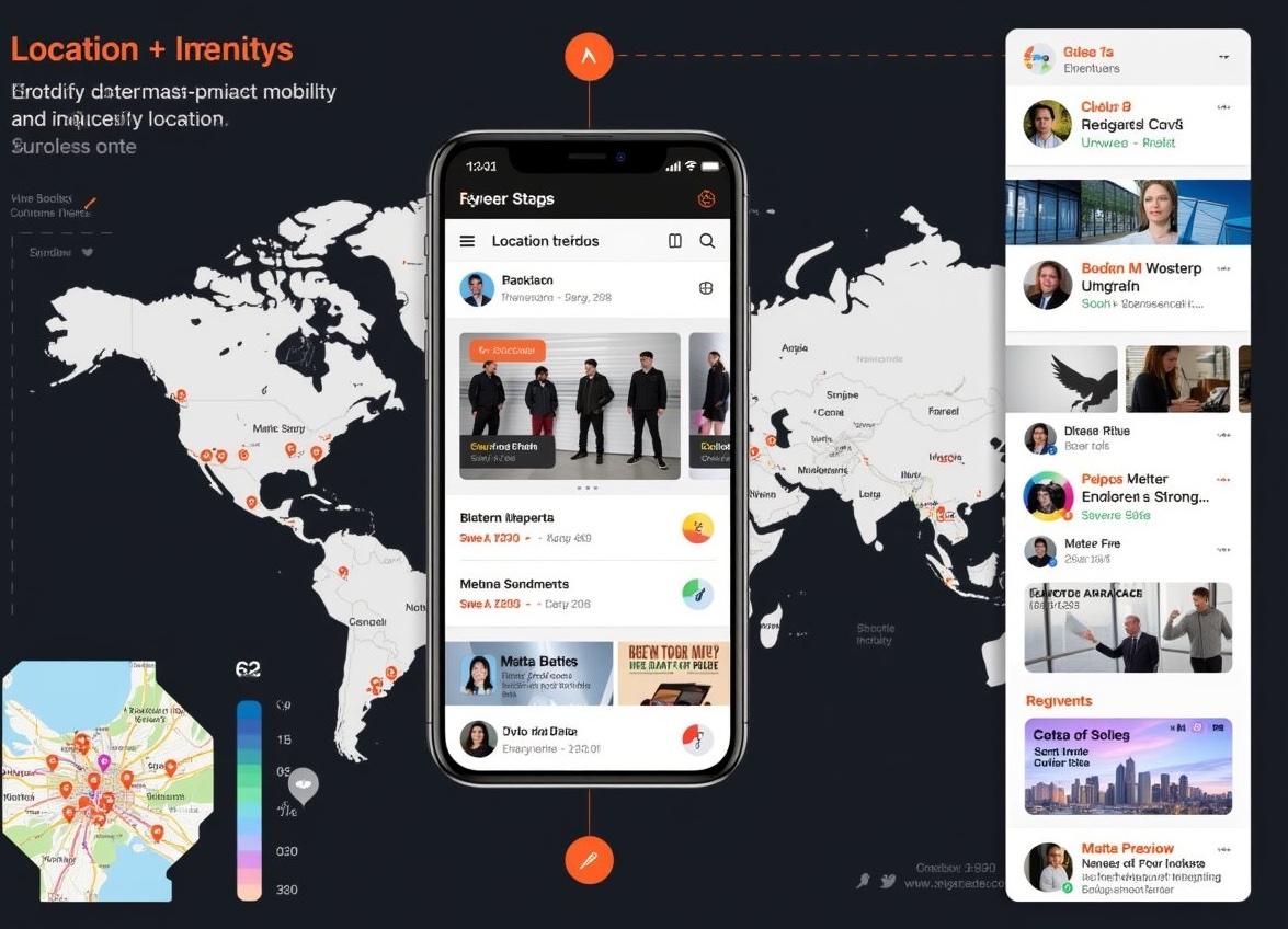 含地圖數據可視化、手機PWA界面、本地化內容